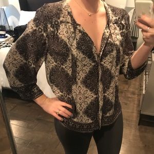 Joie silk blouse - black pattern